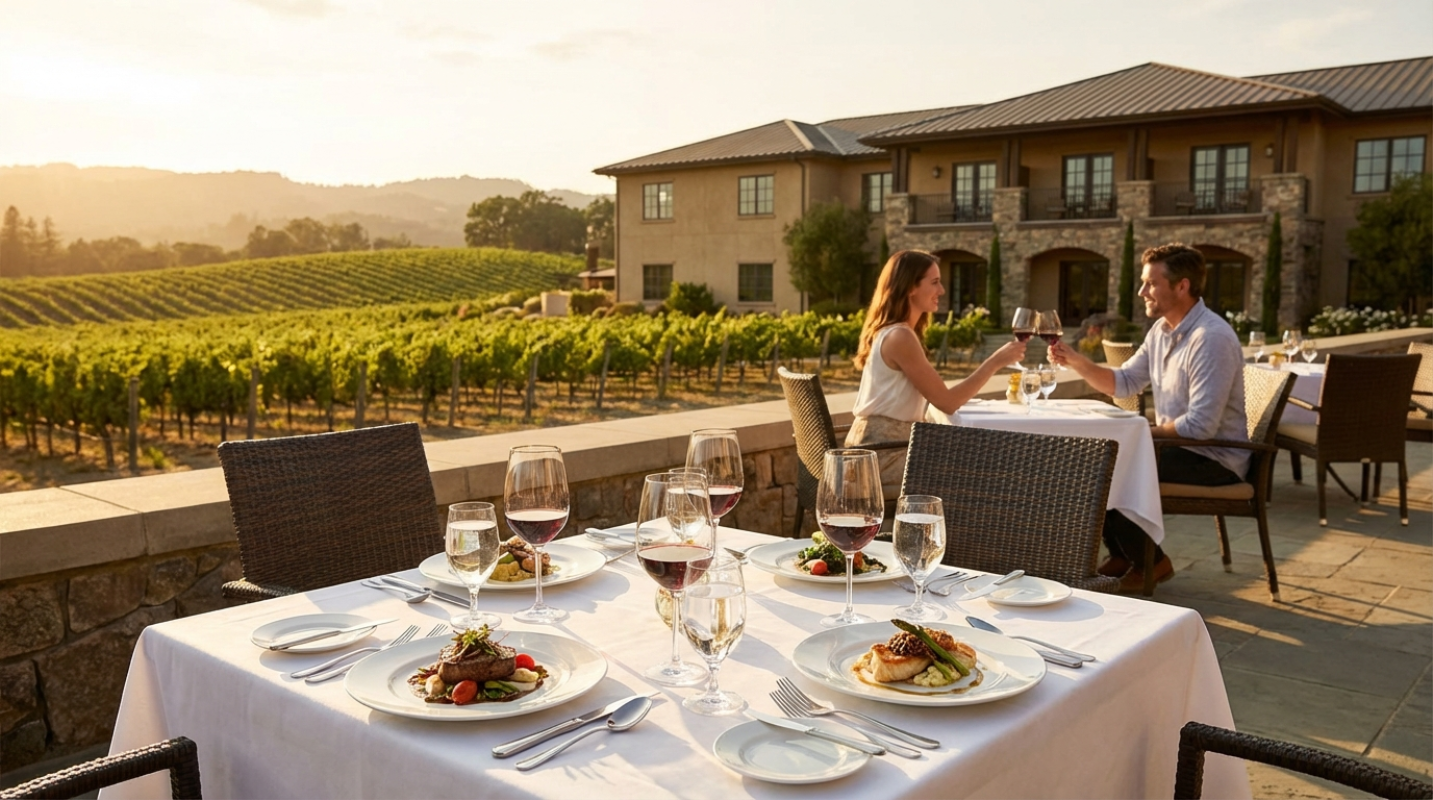 Napa Valley Winery Hotel Experiences and Vineyard Dining